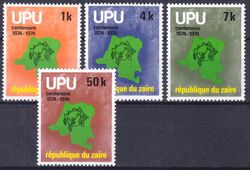 Kongo 1976  100 Jahre Weltpostverein (UPU)
