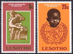 Lesotho 1978  Weltweite Ausrottung der Pocken