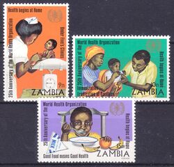 Sambia 1973  25 Jahre Weltgesundheitsorganisation (WHO)