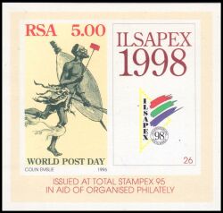Südafrika 1995  Weltposttag