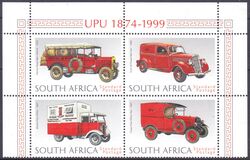 Sdafrika 1999  125 Jahre Weltpostverein: Historische Postfahrzeuge