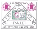 Swaziland 1979  100. Todestag von Rowland Hill