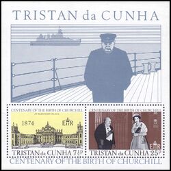 Tristan da Cunha 1974  100. Geburtstag von Winston Spencer Churchill