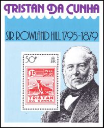 Tristan da Cunha 1979  100. Todestag von Rowland Hill