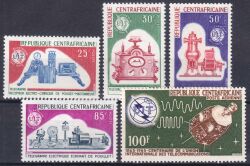 Zentralafrika 1965  100 Jahre Internationale Fernmeldeunion (ITU)