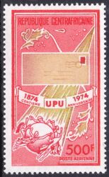 Zentralafrika 1974  100 Jahre Weltpostverein (UPU)