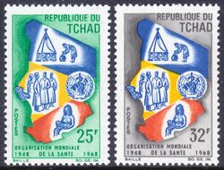 Tschad 1968  20 Jahre Weltgesundheitsorganisation (WHO)