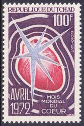 Tschad 1972  Welt-Herzmonat