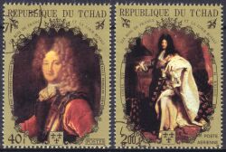Tschad 1971  Könige und Persönlichkeiten des franz. Hofes