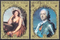 Tschad 1971  Könige und Persönlichkeiten des franz. Hofes