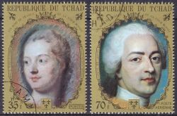 Tschad 1971  Könige und Persönlichkeiten des franz. Hofes