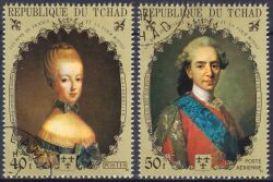 Tschad 1971  Könige und Persönlichkeiten des franz. Hofes