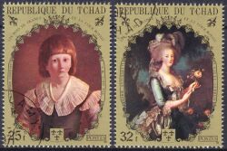 Tschad 1971  Könige und Persönlichkeiten des franz. Hofes
