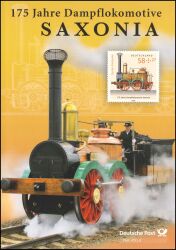 2013  Postamtliches Erinnerungsblatt - 175 Jahre Dampflokomotive