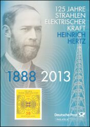 2013  Postamtliches Erinnerungsblatt - Heinrich Hertz