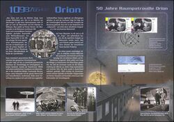 2016  Postamtliches Erinnerungsblatt - Raumpatrouille Orion
