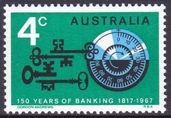 Australien 1967  150 Jahre Bank von Australien