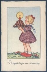 Künstlerkarte - Luise Scherbauer - Namenstag