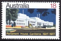 Australien 1977  50 Jahre Parlamentsgebäude