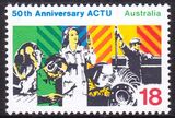 Australien 1977  50 Jahre Gewerkschaften