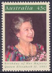 Australien 1991  65. Geburtstag von Knigin Elisabeth II.
