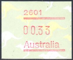 Australien 1985  Automatenmarke: Känguruh