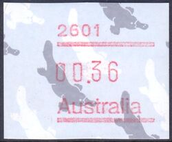Australien 1986  Automatenmarke: Schnabeltier
