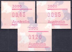 Australien 1990  Automatenmarken: Koalabr