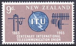 Neuseeland 1965  100 Jahre Internationale Fernmeldeunion (ITU)