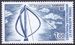 Franz. Antarktis 1988  Windenergieanlage DARRIEUS