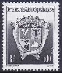 Franz. Antarktis 1992  Freimarke: Wappen