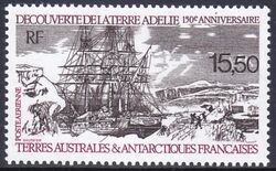 Franz. Antarktis 1990  Jahrestag der Entdeckung von Adelieland