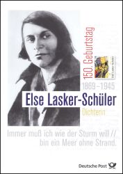 2019  Postamtliches Erinnerungsblatt - Else Lasker-Schüler