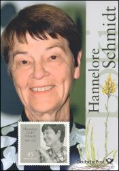 2019  Postamtliches Erinnerungsblatt - Hannelore "Loki" Schmidt