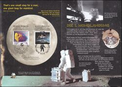 2019  Postamtliches Erinnerungsblatt - Erste bemannte Mondlandung