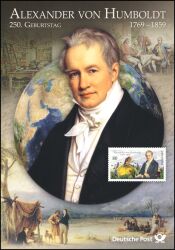 2019  Postamtliches Erinnerungsblatt - Alexander von Humboldt