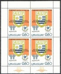 Uruguay 1979  Emblem urug. Fuballverband und WM 1978/82