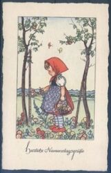 Künstlerkarte - Luise Scherbauer - Namenstag