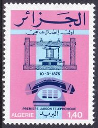Algerien 1976  100 Jahre Telefon