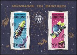 Burundi 1965  100 Jahre Internationale Fernmeldeunion (ITU)
