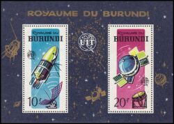 Burundi 1965  100 Jahre Internationale Fernmeldeunion (ITU)