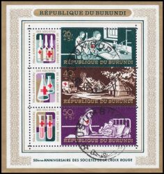 Burundi 1969  50 Jahre Liga der Rotkreuz-Gesellschaften