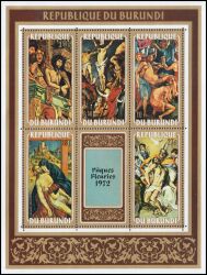 Burundi 1972  Ostern: Gemälde