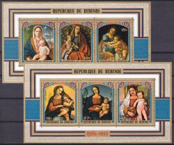 Burundi 1973  Weihnachten: Gemälde
