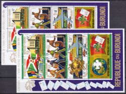 Burundi 1974  100 Jahre Weltpostverein (UPU)