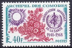 Komoren 1968  20 Jahre Weltgesundheitsorganisation (WHO)