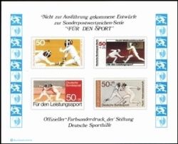 1978  Entwurf der Bundespost - Fecht-Weltmeisterschaft