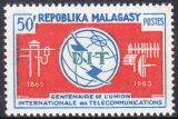 Madagaskar 1965  100 Jahre Internationale Fernmeldeunion...