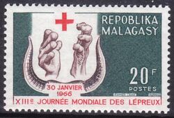 Madagaskar 1966  Welt-Lepratag