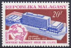 Madagaskar 1970  Neuer Amtssitz des Weltpostvereins (UPU)